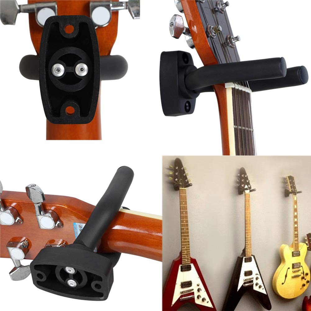 5 Paquets Support Mural Guitare, Crochet De Guitare, Supports