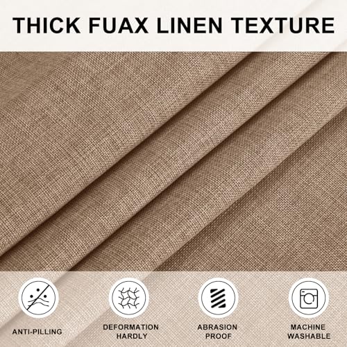 Hiasan 40 Inch Round Tablecloth Linen for Kitchen Dining Room, Khaki by Hiasan - Used condition - Image 2