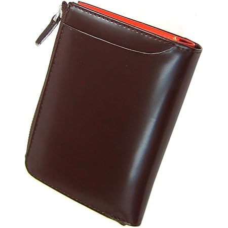 Amazon Co Jp キーケース と 財布 の一体化 多機能 キーケース エグゼクティブ コードバン 牛床革 財布 メンズ 9131 ブラウン インナーオレンジ シューズ バッグ