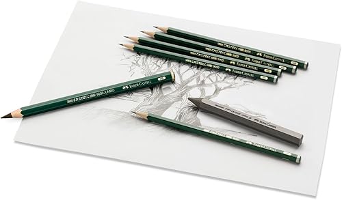 Miniatura 2 de Faber-Castell 9000 recambio perfecto para lápices; B - 3 lápices de grafito de repuesto con borrador sin manchas - Lápices de escritura, dibujo y