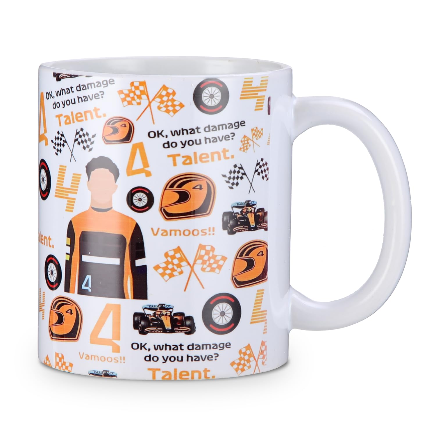 Formula 1 Gifts, F1 Gifts, Funny F1 Gifts for Men, Formula 1 Merchandise, Car Lover for Him, Gift for Formula 1 Enthusiasts, Double Sided Ceramic Mug, Formula One, Ceramic Dishwasher Safe Mugs