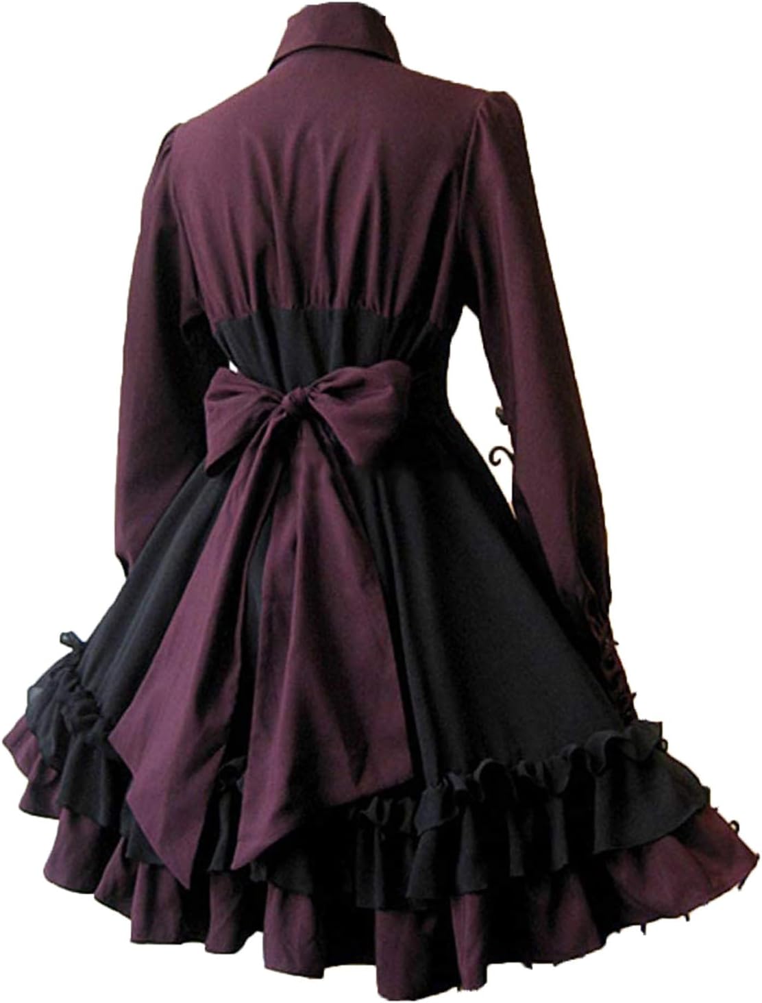 Firzero Gothic Dresses for Women 2024 Halloween Princess Cosplay Dress Long Renaissance Fairy Dress Vintage Bow Dress