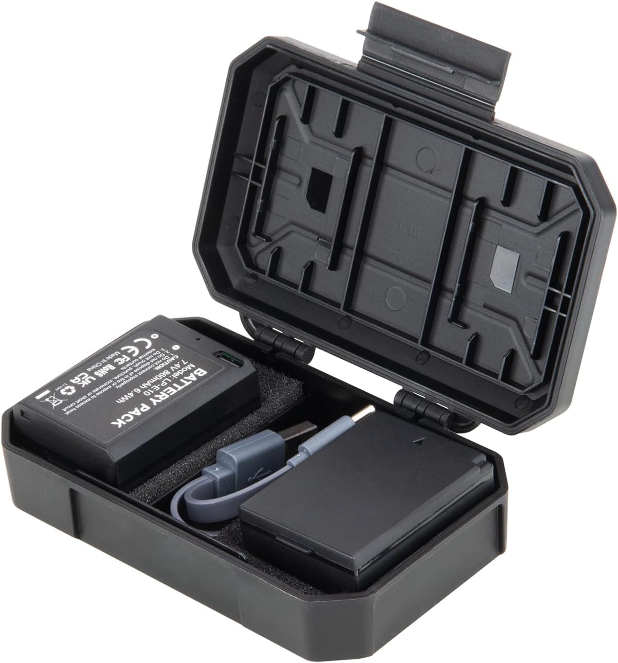 BESTON 2-Pack LP-E10 Batteries for Canon EOS Rebel T7 T6 T5 T3 T100 1100D 1200D 1300D 2000D 4000D DSLR Cameras