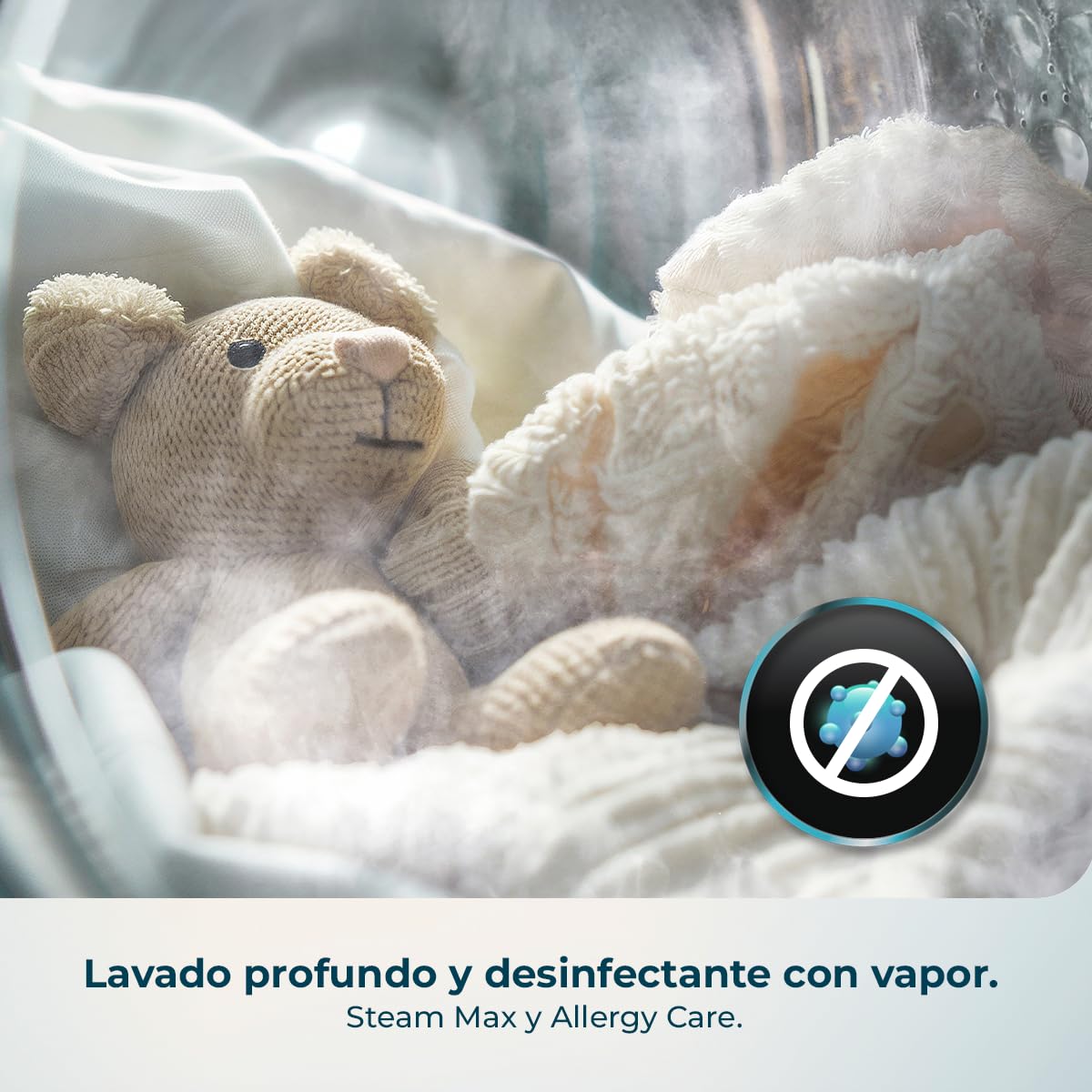 Cecotec Lavadora Carga Frontal 8Kg Bolero DressCode 8450 Inverter, 1400 rpm, 16 programas, Clase A-20%, Motor Inverter Plus, Allergy Care, Pearl Drum, Función Silence, Stop&Go y Kid Lock, Blanca — view 7