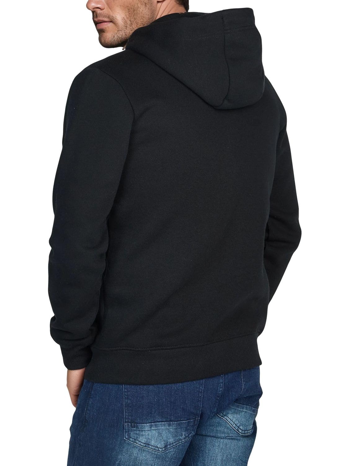 riverso - Felpa da Uomo con Cappuccio RIVThilo con Cappuccio e Zip, in Cotone a Tinta Unita, Colori: Grigio, Marrone, Verde, Rosso, Blu, Nero