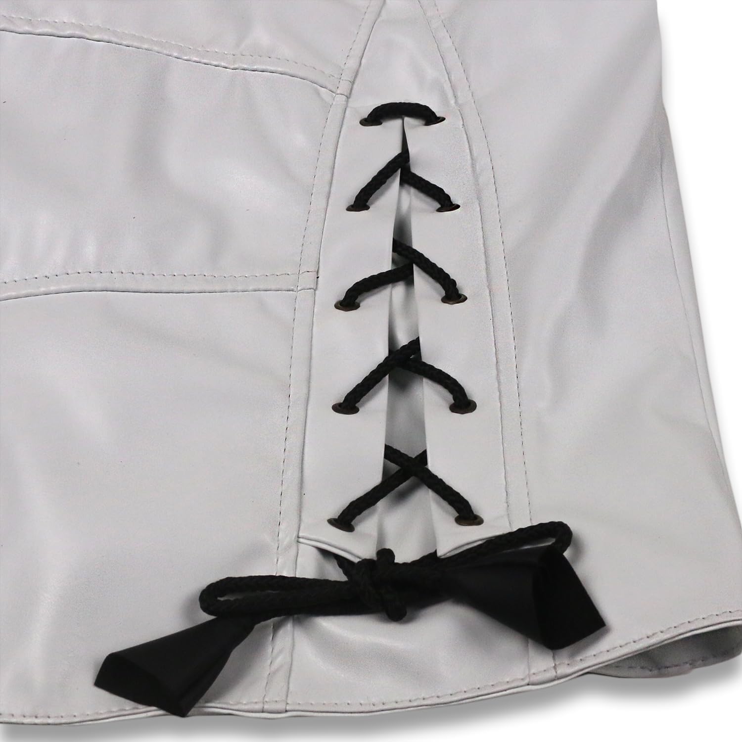 Replica Style Red Hood Men's Faux Leather Jacket + Vest - Image 6