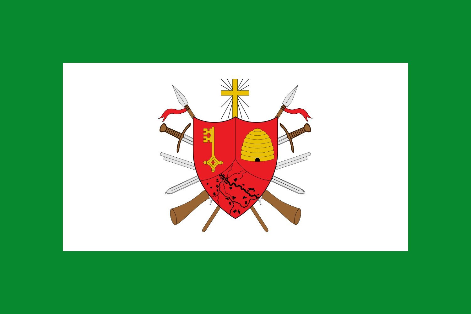 Drapeau XL Magangué Bolívar pavillon extérieur grand format Colombie