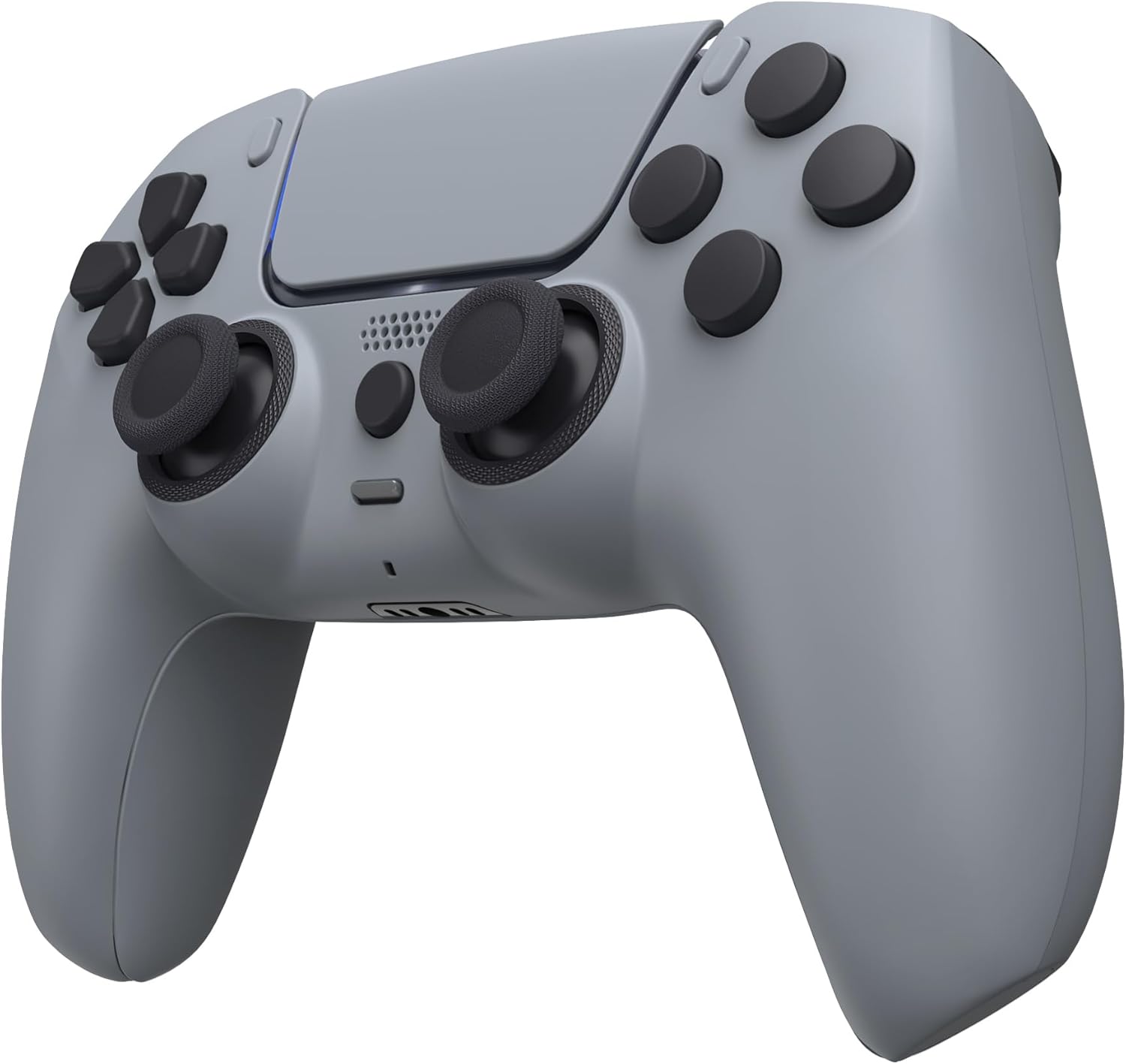 eXtremeRate Luna Redesigned Full Set Housing Shell Buttons Touchpad Cover Compatible with ps5 Controller BDM-030 040 050, New Hope Gray Replacement Top Bottom Cover Case Compatible with ps5 Controller - Image 7