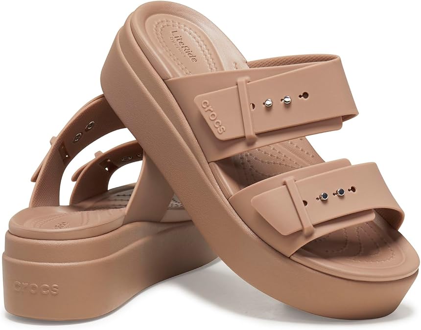 Crocs Women's Brooklyn Buckle Low Wedge Clog
