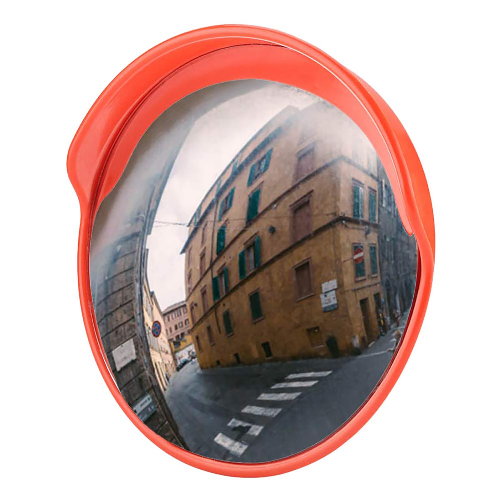 Specchio Convesso di Sicurezza Stradale, Specchio di Sicurezza Convesso Visibile Grandangolare da 30 cm, Staffa per Montaggio a Parete Regolabile, Specchio da Strada per Garage, Traffico, Vialetto