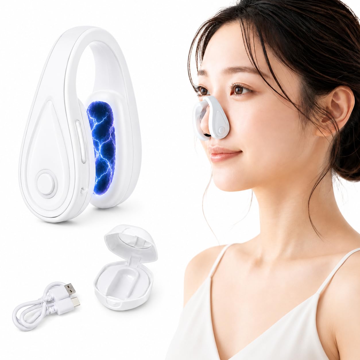 Amazon.co.jp: Sarlisi 鼻クリップ 鼻美顔器【美容専門家監修】EMS美鼻