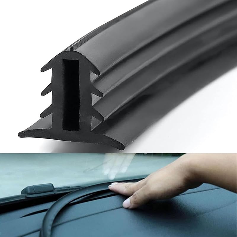Fita de vedação para painel automotivo Hugwits em borracha preta – 2 m