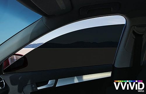 Miniatura 31 de VViViD Hojas de vinilo coloridas transparentes para tintar ventanas (10 pies x 4.9 pies, negro oscuro)