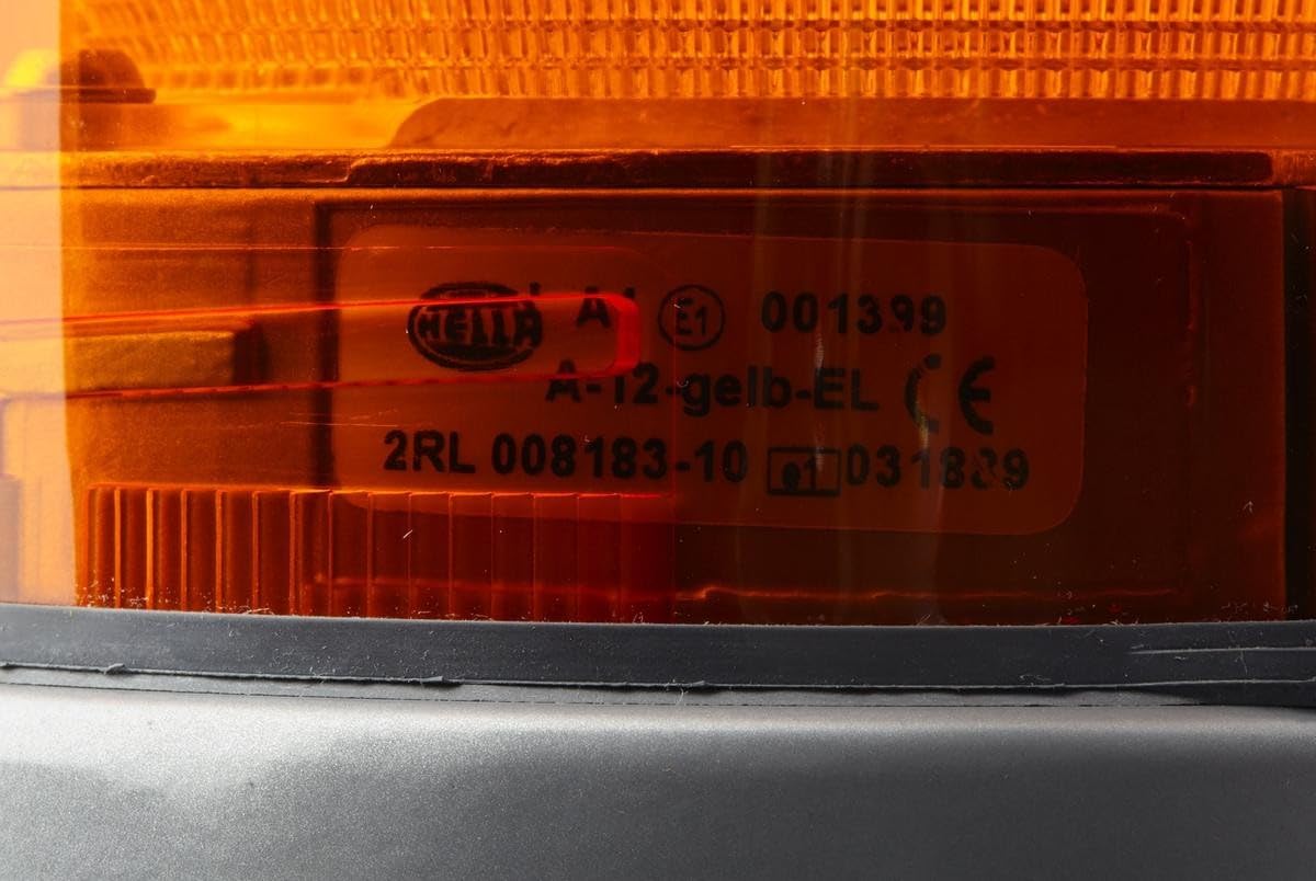 HELLA Xeno Luce identificazione lampeggiante - KLX 7000 - 12V - giallo - Bocchettone di tubo/Montaggio, esterno - 2RL 008 183-101