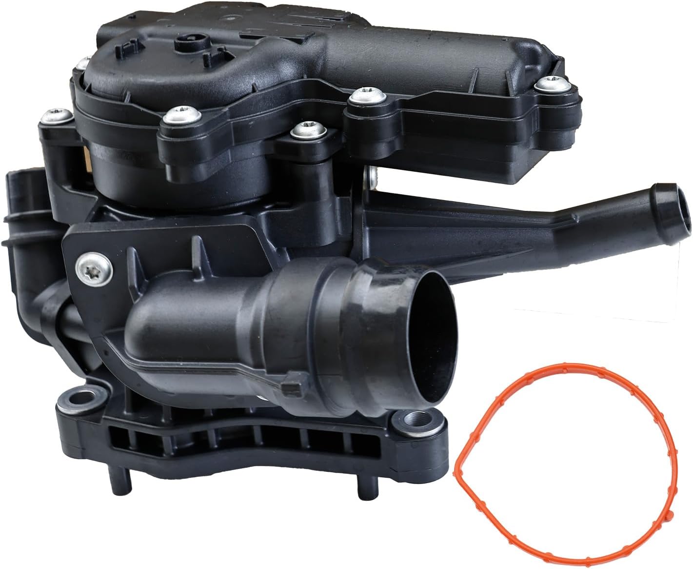 MITZONE Engine Thermal Management Module Compatible with 2020-2024 Hyundai Tucson Sonata Kona Elantra Santa Fe 2021-2025 Kia K5 Sorento Sportage Thermostat Housing