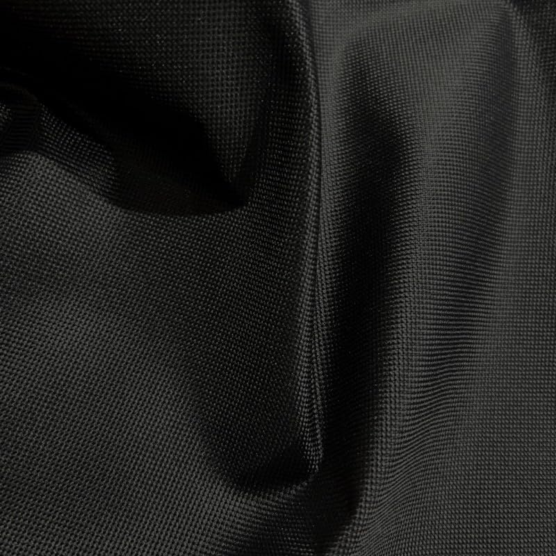 EU Fabrics Heavy Duty Canvas Fabric | PVC Backing Canvas Water Resistant Material | Ideal for Outdoor Covers, Equestrian, Protective Clothing, and Trailer Covers (Black, 1 Metre x 150cm)
