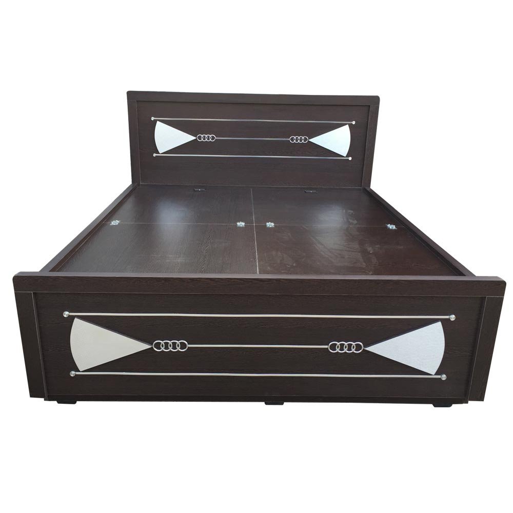 Woodline Creation Engineered Wood Contemporary Double Queen Size Bed