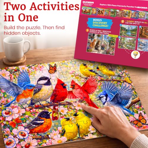 Image of Large Piece Puzzles for Dementia Seniors - 100 Piece Puzzles for Adults
