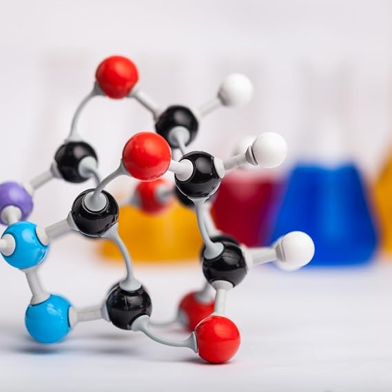 Chemistry Molecular Model Kit, w/C60, Atoms, Bonds, Molecular Structures Building Kit for Chemistry Learning, STEM Science Kits for Student or Teacher,Young Scientists