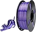 CC3D 57D Silk TPU Filament Purple 1.75mm 1kg 3D Printing Materials FDM Flexible for 3D Printer 57D TPU Harder Than 98A