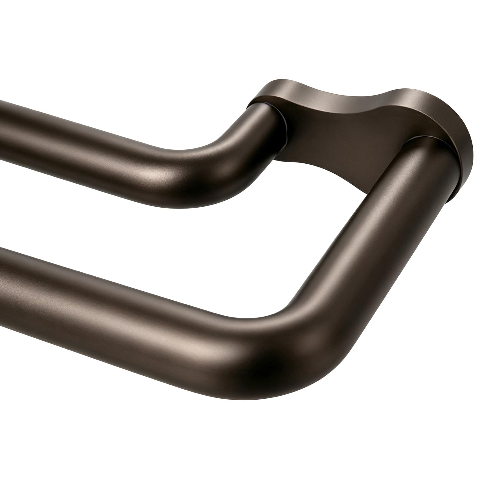 KAMANINA Double Curtain Rod 32 to 115 Inch, Bronze Wrap Around Drapery Rods