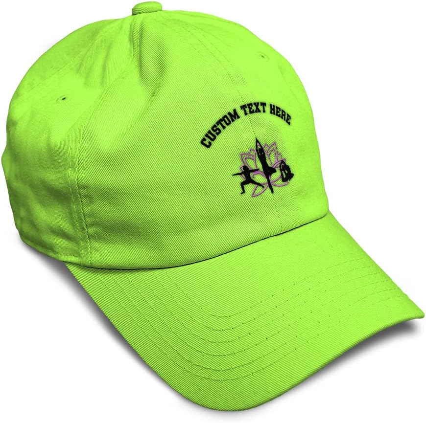 Speedy Pros Soft Baseball Cap Yoga Meditation Lotus Namaste Embroidery Other Sports None Cotton Dad Hats for Men & Women