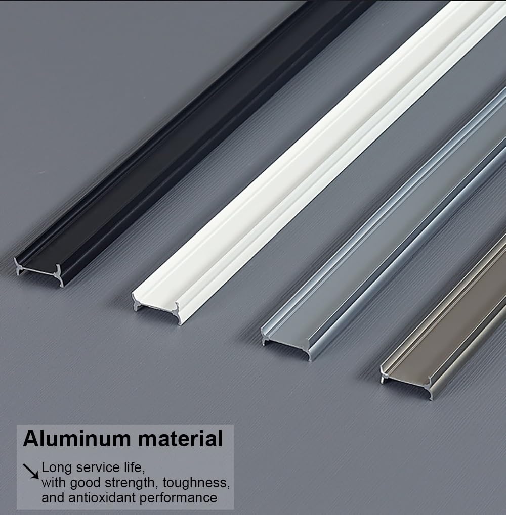 Elastyczny aluminiowy rozdzielacz szynowy, Adjuble szyna sufitowa, 0,6 m do 6,0 m, zginany drążek do kampera, balkonu, salonu, biura, 2 x 0,6 m