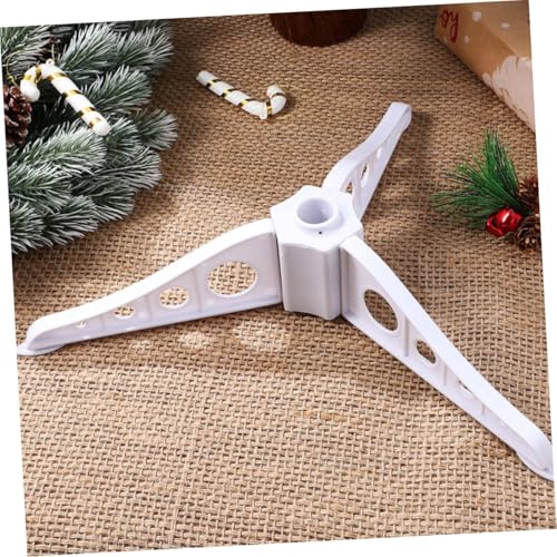 Base para árbol de navidad de 15 cm blanco Veemoon soporte plástico de interior 2 uds 7