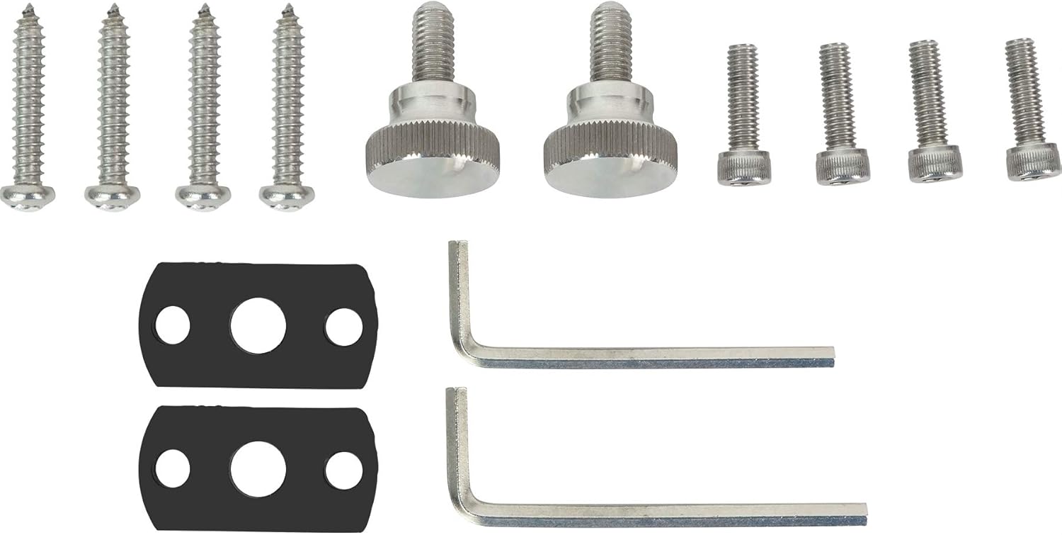 Rockville MAC360C (2) 360-Degree Swivel Tower/Surface Mount Clamps, Marine-Grade Aluminum, Durable, Compatible with MAC65/MAC69/MAC80/MAC90/MAC525 Pods, for Marine Audio Enthusiasts