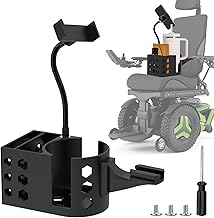 Cup Holder for Permobil Power Wheel Chair, 3 in 1 Cup Holder, Phone Holder
