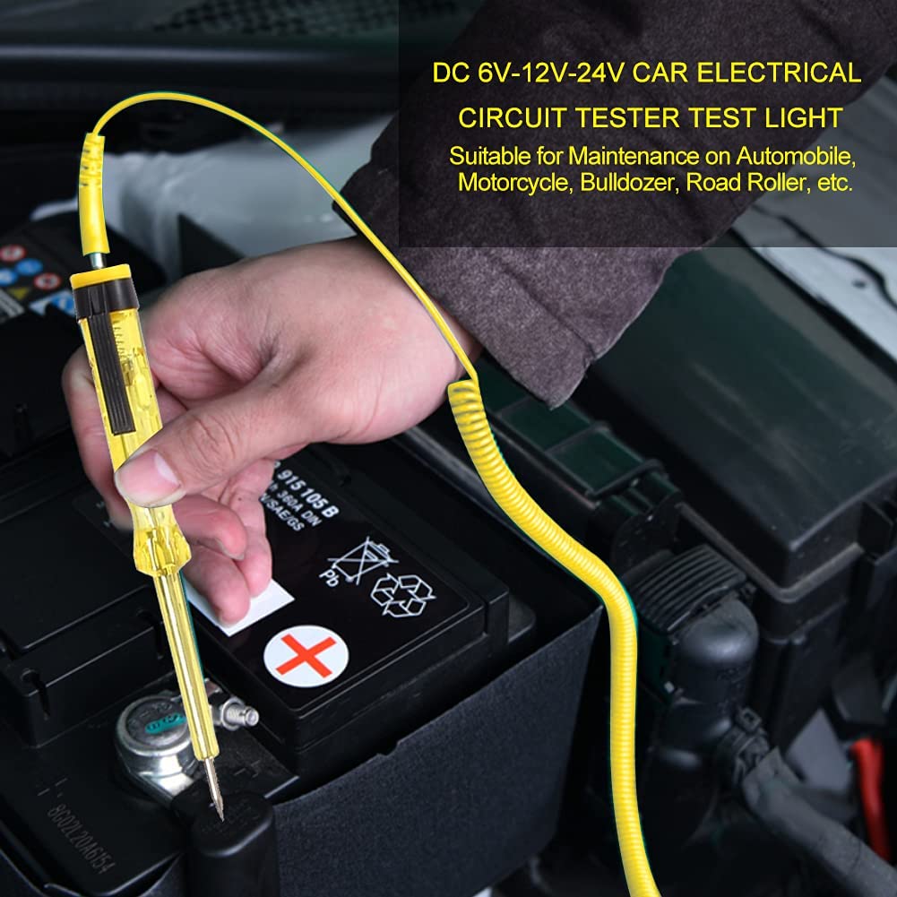 Car Fuse Tester, Keenso 6V/24V Continuity Test Light Electrical Circuit