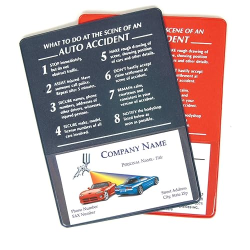 AUTO BODY TOOLMART Vinyl Insurance Holders (25) (Blue)