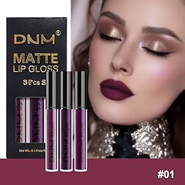 AMY\'S DIARY 3Pcs Bright Red Matte Liquid Lipstick Sets, Lip Stain Long Lasting 24 Waterproof Lip Gloss Gift Set Matt Makeup for Women Lippies(Set28)