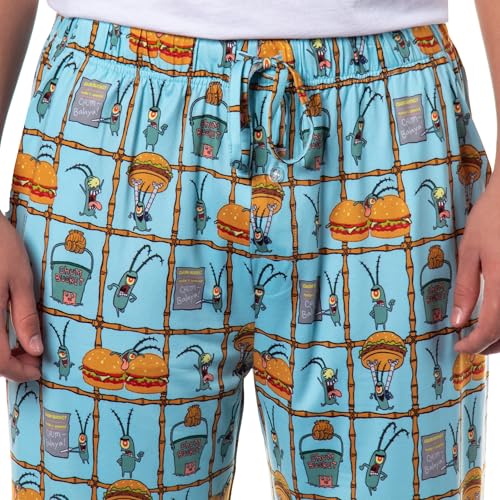 Spongebob Squarepants Men's Chum Bucket Chum-Balaya Sleep Pajama Pants for Adults3