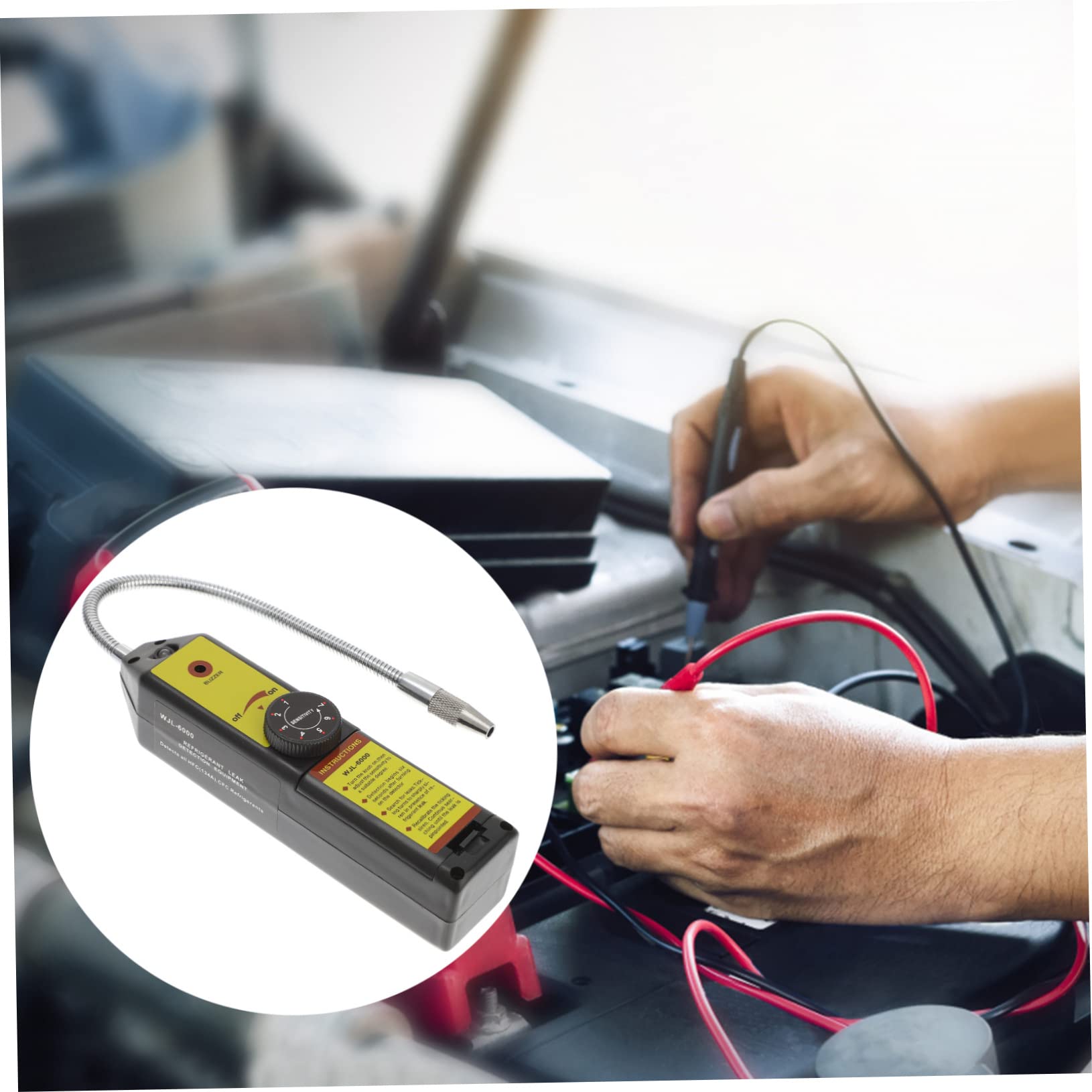 Cercafughe Gas Refrigerante Alogenati Sensibilità Regolabile e Sonda 20cm