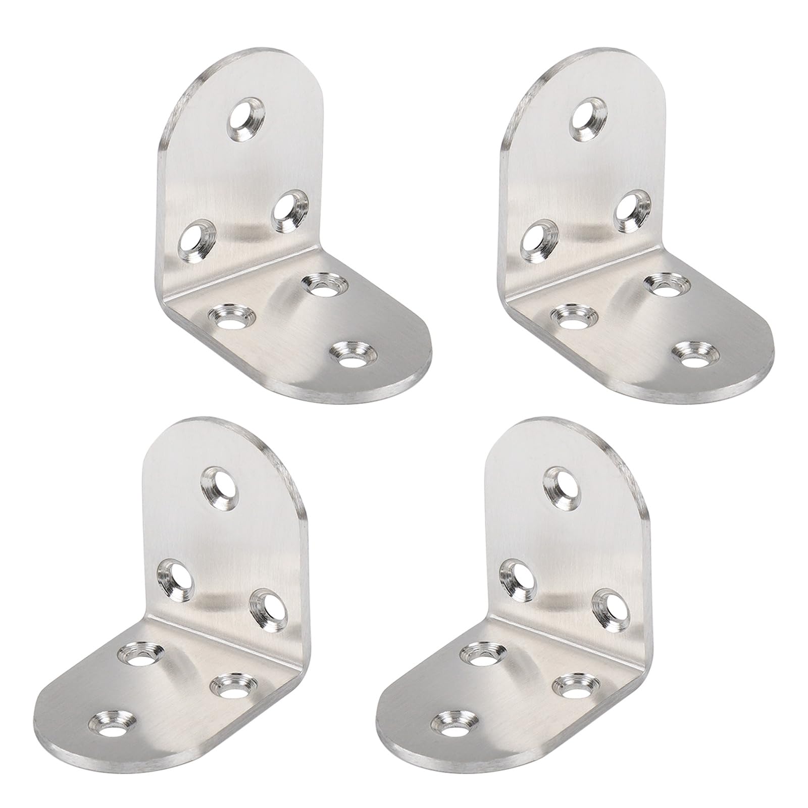 4Pcs 90 Degree Angles Brackets 3 Hole Metal Joint Fasteners Rustproof Metal Corner Brace for Cabinets Shelves Assembly Cabinet Corner Brackets Fastener
