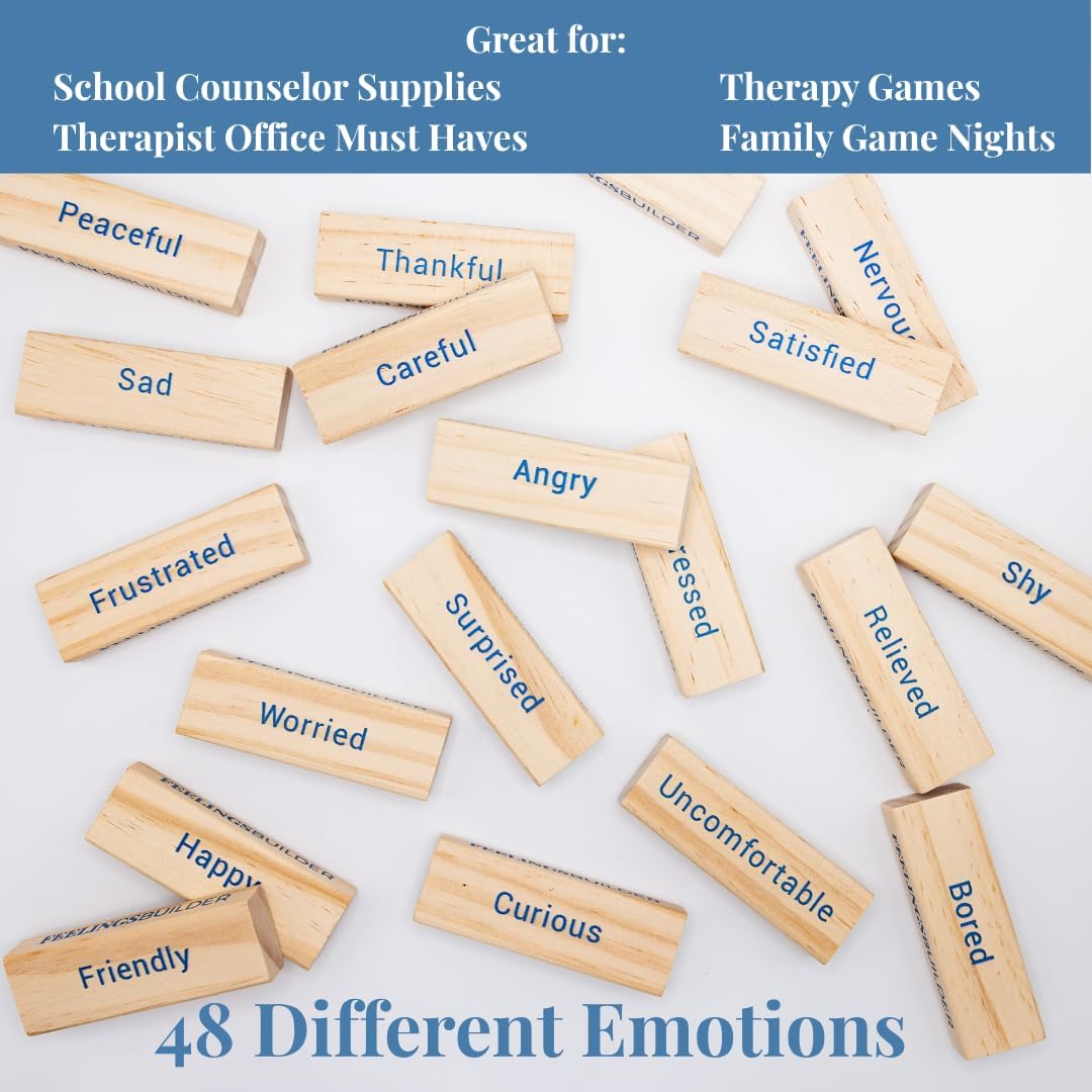 Feelings Builder - Therapy Games for Kids & Teens, Therapist Office Must Haves, Anger Management Toys, CBT Game for Kids, Teens, and Adults, Therapy Tools, Mental Health Games, ADHD Tools - Image 5