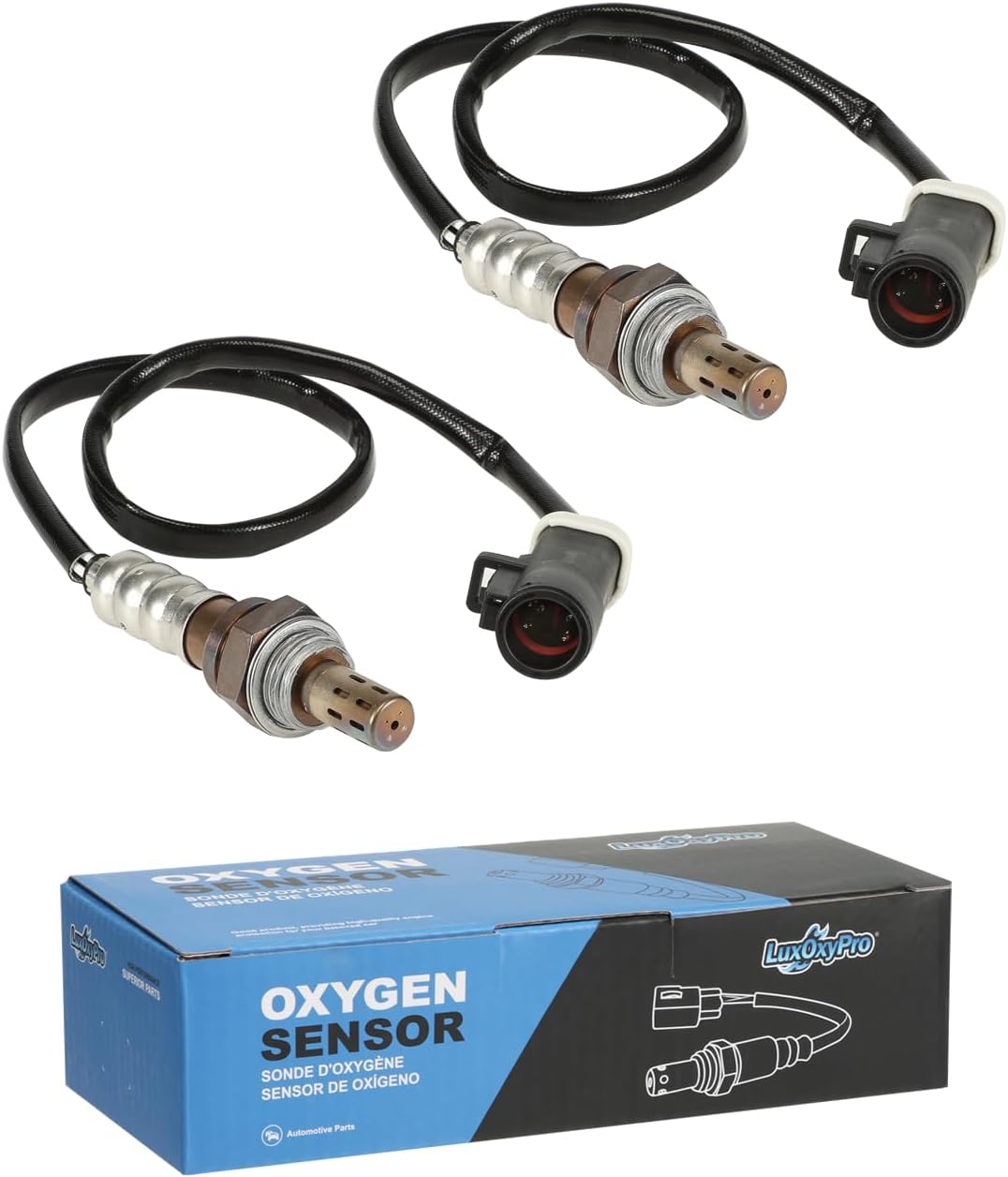 Oxygen O2 Sensor Upstream and Downstream for Ford for F150 F250 F350 F550 E150 E250 E350 Aerostar Explorer Escape Ranger, for Lincoln Aviator Navigator, for Mazda 6 CX-9, Replace 15717 2Pcs