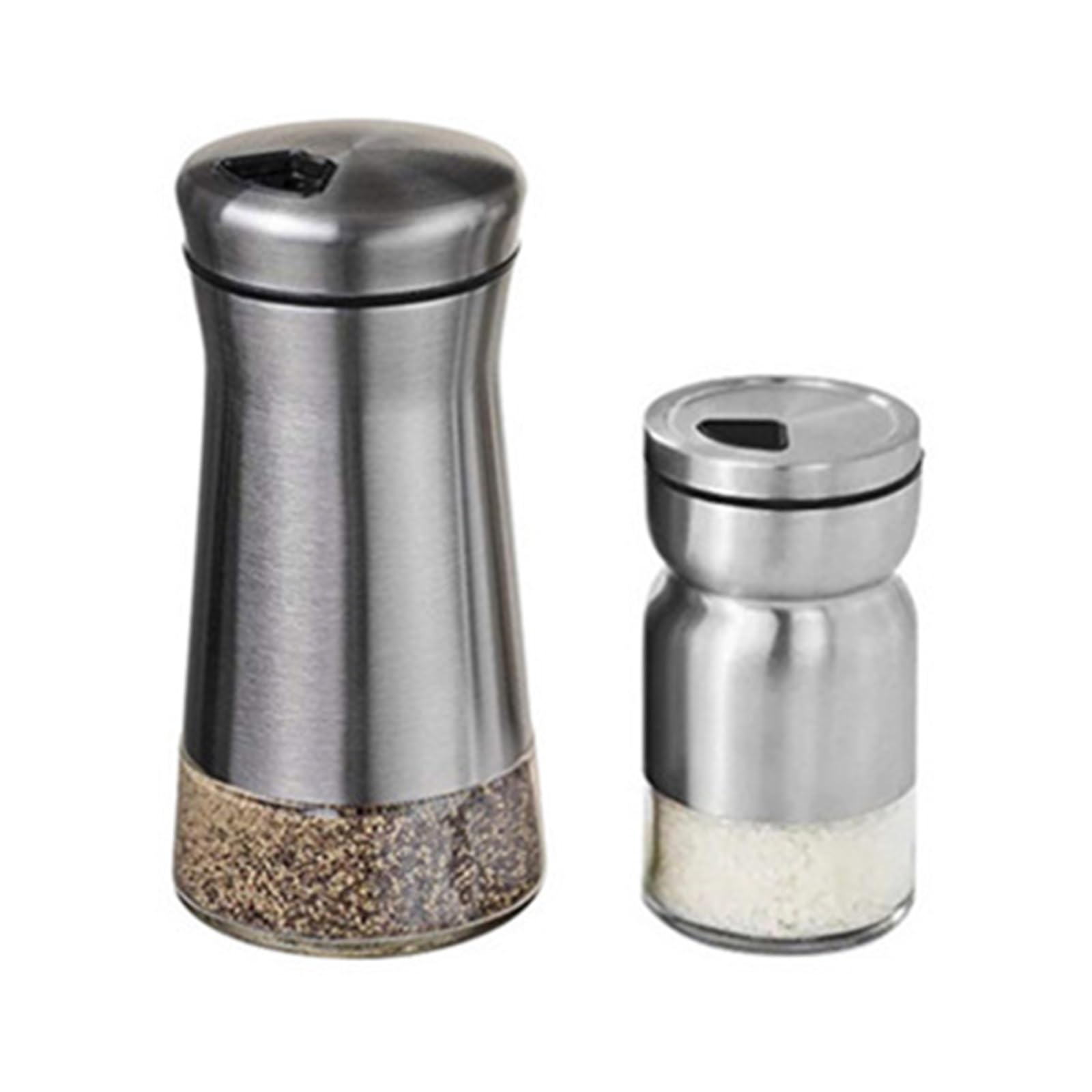 2pcs Stainless Steel Seasoning Bottle Pour Sucre