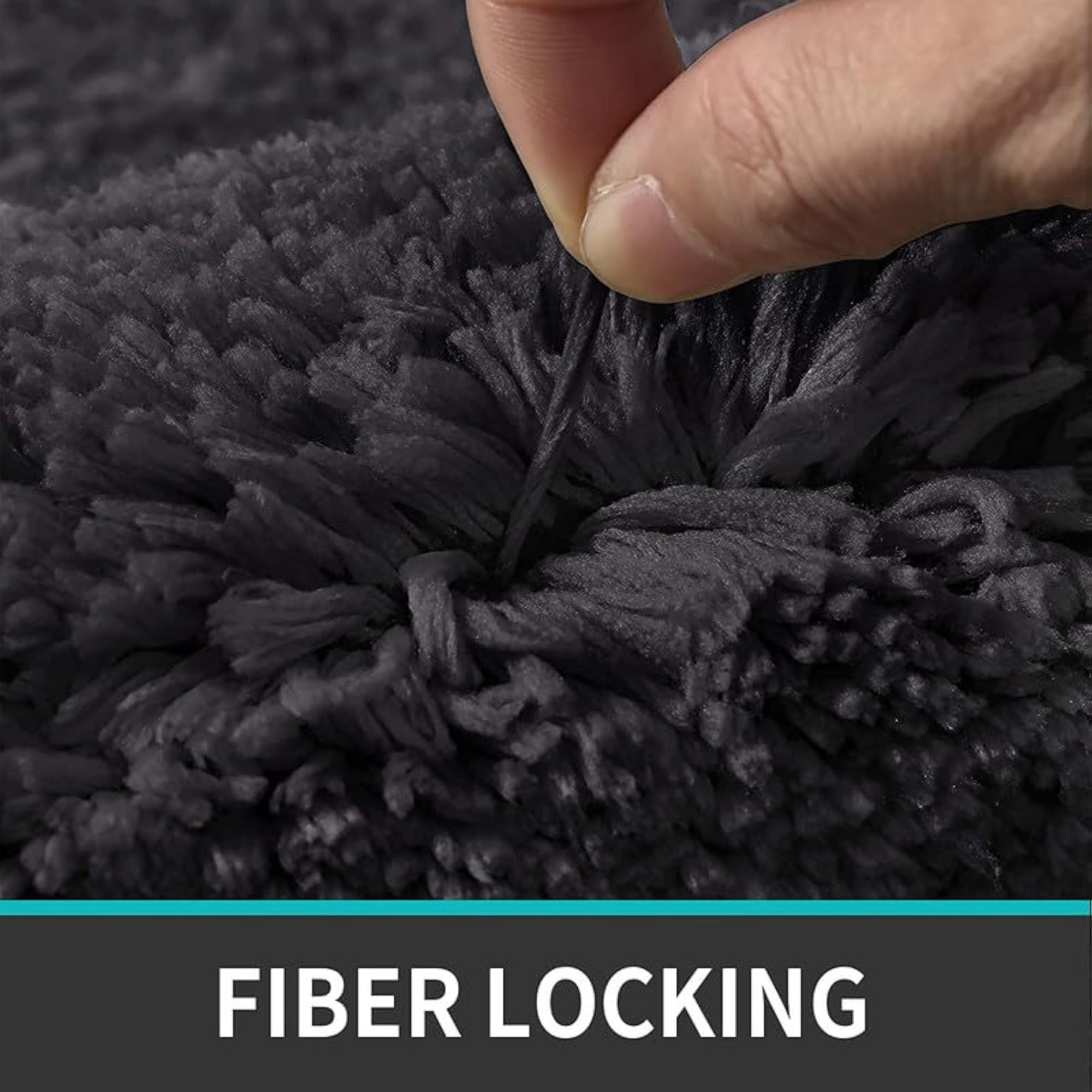 Super Absorbent Soft Carpet, Quick Dry, Grey