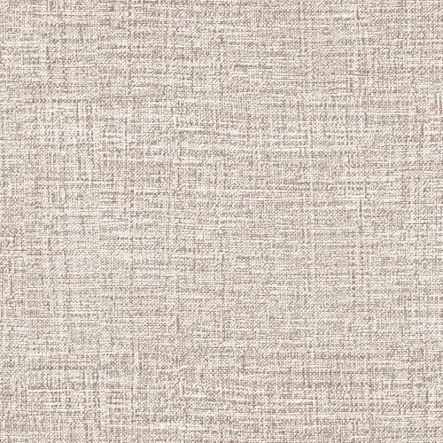 Amiya Grasscloth Khaki Wallpaper 17.3'x80' Peel and Stick Tan Faux Fabric Linen Contact Paper...