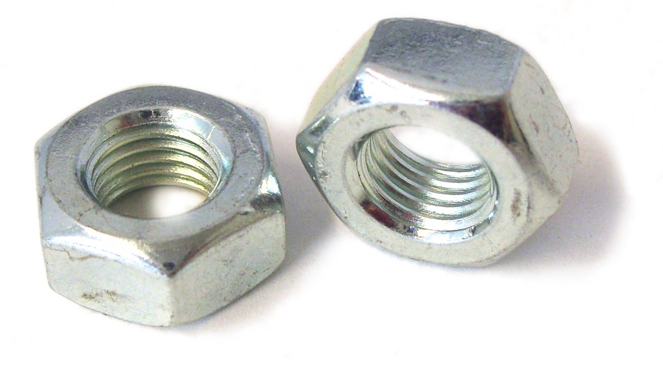Hexagon Plain Full Nuts, High Tensile Steel BSF Thread, Zinc Plated, 1/4" to 3/4" Thread Sizes, 5, 10, 20 Pack Sizes (5, 5/8"-14)