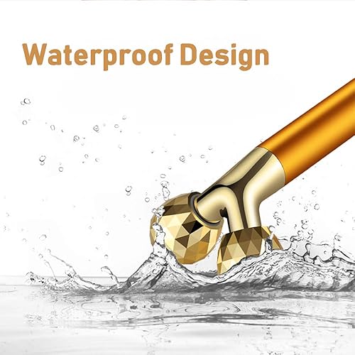 Miniatura 5 de Yeamon 2 en 1 masajeador facial dorado rodillo eléctrico 3D y brazo en forma de T ojo nariz masajeador herramienta de cuidado de la piel