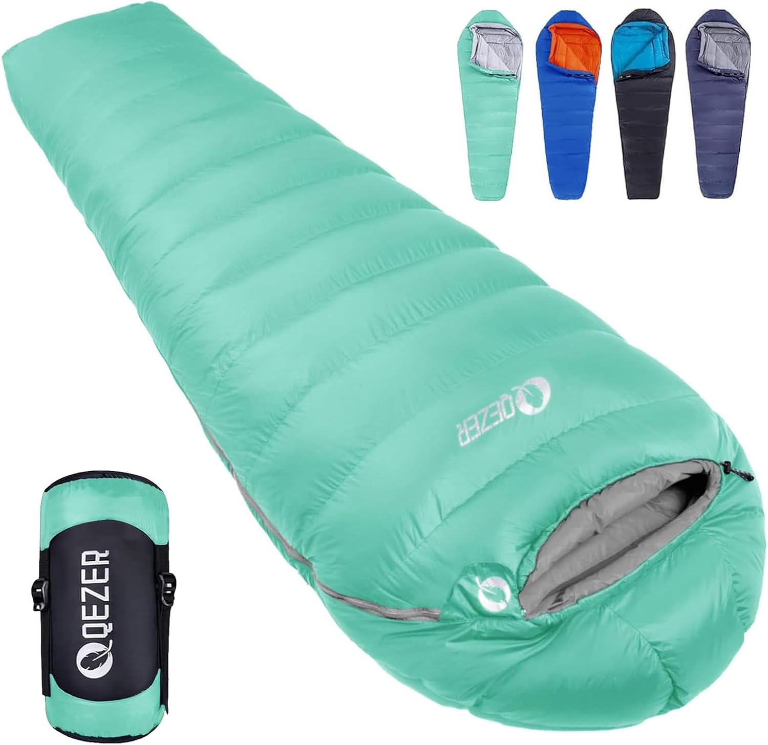 QEZER Adult Cold Weather Sleeping Bag: 0Β°F-20Β°F Backpacking Gear QEZER Adult Cold Weather Sleeping Bag: 0Β°F-20Β°F Backpacking Gear