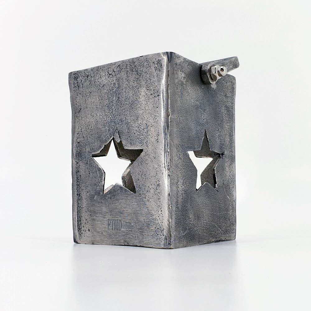 PTMD dasmöbelwerk 648146 Aluminium Tea Light Lantern Star Candle Holder Balcony Patio