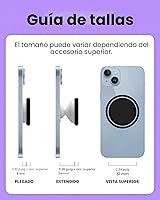 Vista 8 de Soporte magnético de agarre para teléfono móvil plegable 3D estilo oso de gomita extensible para teléfono celular, tableta, accesorio de teléfono