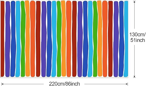 Miniatura 2 de PHOGARY Paquete de 3 manteles con temática de arco iris para decoración de fiestas, manteles rectangulares de plástico desechables, mantel de fiesta