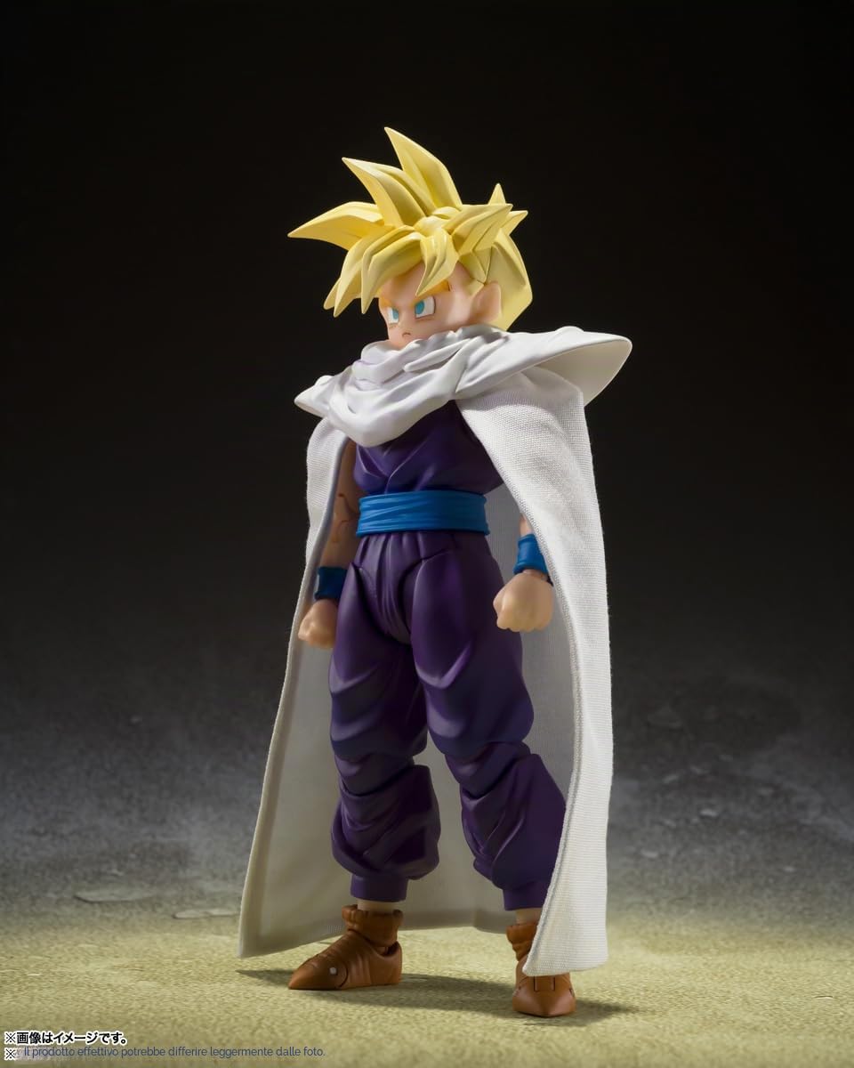 Bandai TAMASHII NATIONS - Dragon Ball Z - Super Saiyan Son Gohan - Il guerriero che ha superato Goku Spirits S.H.Figuarts Action Figure | Dragonball Z Statuetta S.H. 15,2 cm Figuarts - Super Saiyan Gohan Warror Who Overpassed Goku