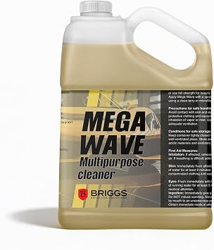 Interior Cleaner All Purpose Cleaner for Cars Briggs Mega Wave, Concentrated Fresh Scent Formula Safe for Upholstery, Vinyl & Carpet Residue Free 128oz