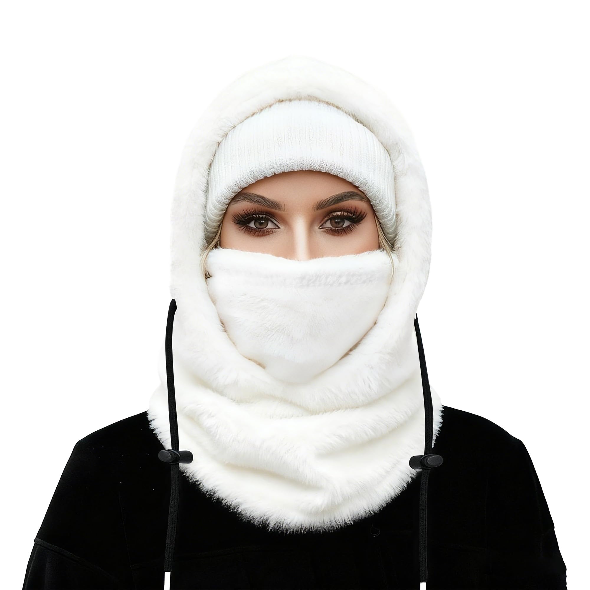 Ski Mask Balalclava Windproof Face Mask Warm Fleece Neck Cover for Cold Weather Helmet Hood for Men Women